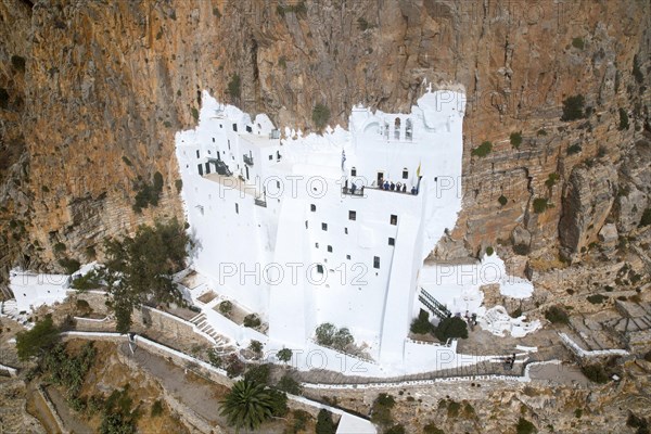 Panagia Chozoviotissa is an Orthodox rock monastery on the Greek Cycladic island of Amorgos