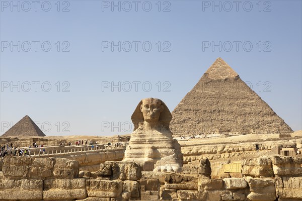 Great Sphinx and Pyramids