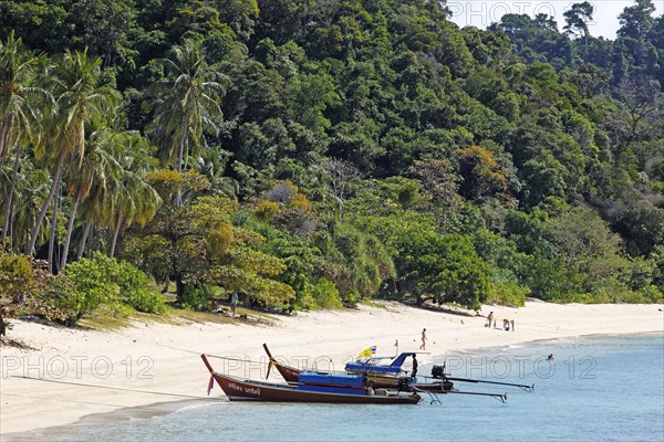 Longtail boats at Paradise Beach