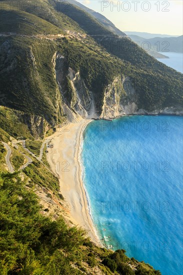 Myrtos beach in the evening