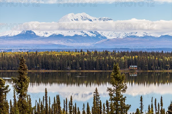 Chitina overlooking the Wrangell Mountains