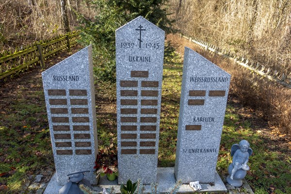 Memorial and resting place for 76 Russian soldiers who died here in captivity during the Second World War