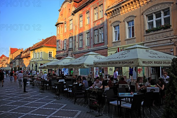 Street cafes in the pedestrian zone