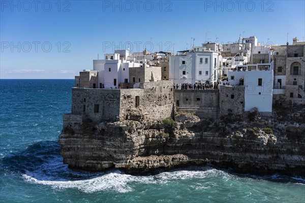 Village on cliff