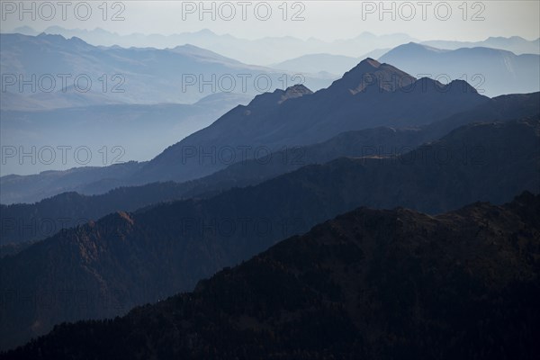 South Tyrolean mountains in the morning light