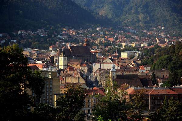 View of the city from Cetatuia Fortress on Dealul Cetatii Castle Hill