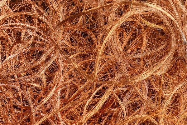 Red metal copper wire scrap materials recycling of waste from manual wire tearing