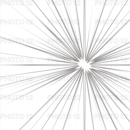 Digitally rendered Light effect rays flash radiance of star or sun white glow shine explosion isolated on white