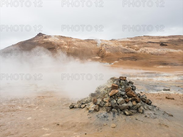 Steaming fumarole