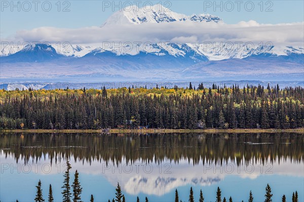 Chitina overlooking the Wrangell Mountains
