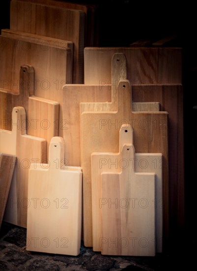 Wooden chopping board as an kitchen item