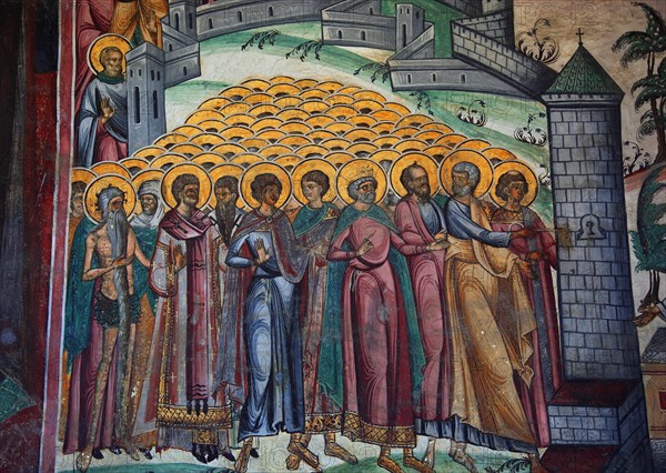 Murals in Horezu Monastery