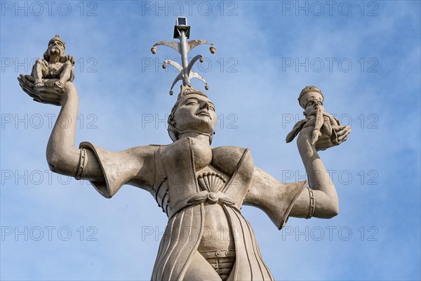 Imperia statue in the blue sky