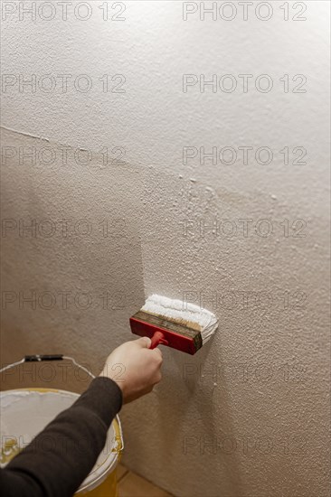 Painting the interior wall