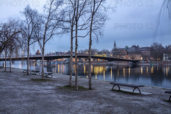 Bicycle bridge over the Konstanz funnel