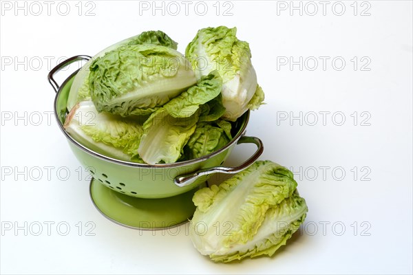 Baby Salad in Kitchen Strainer