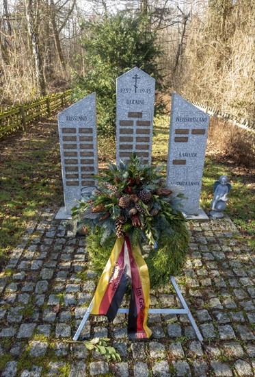 Memorial and resting place for 76 Russian soldiers who died here in captivity during the Second World War