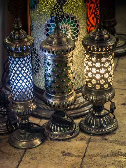 Old Ottoman style ceiling lamps for interior decoration