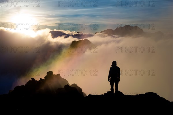 Climber at the summit