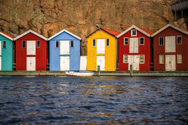 Small colourful fishermens houses