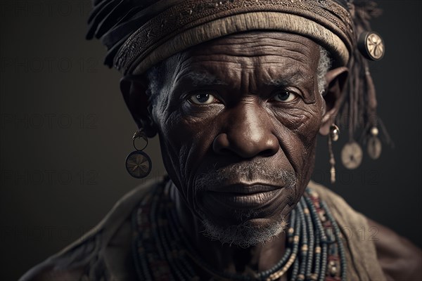 Portrait of Dogon tribe man