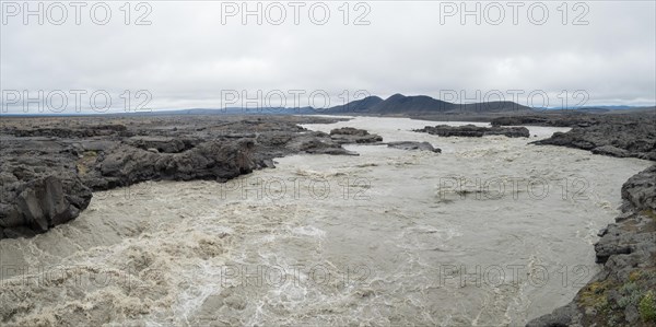 Rushing glacial river