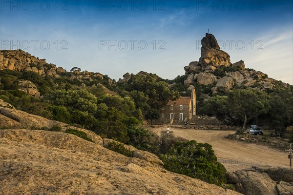 Church and granite rocks