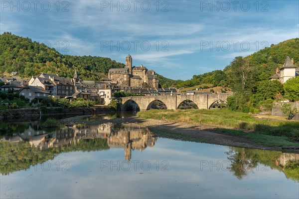 The village of Estaing with its castle is one of the most beautiful villages in France. Occitania