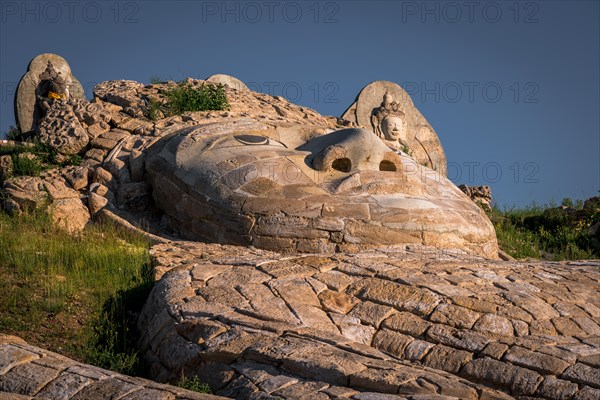 Big Buddha on the hill. Dornod Province. Mongolia