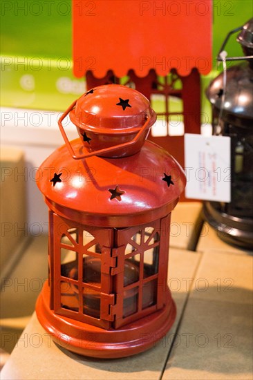 Old retro style lantern made of metal