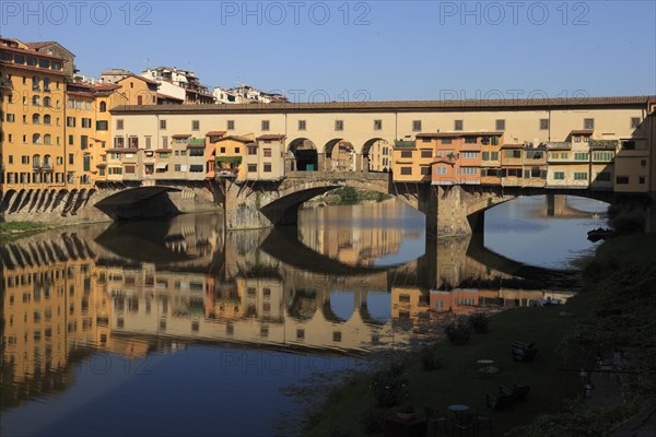 Reflection of the Ponte Vecchio in the Arno