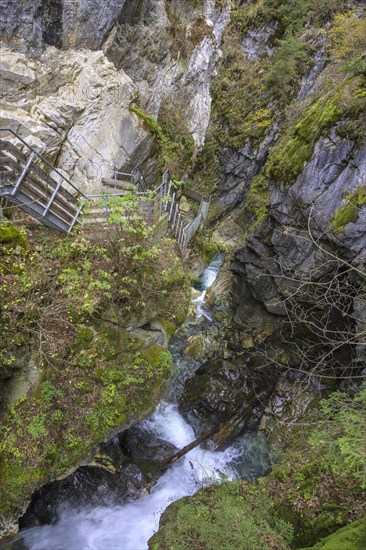 Climbing installation in the Gilfenklamm gorge