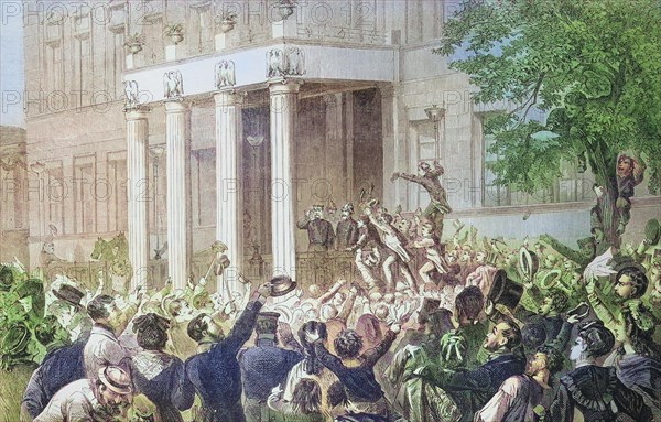 Reception of King Wilhelm I of Prussia at the Royal Palais in Berlin