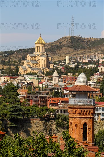 Beautiful panoramic view of Tbilisi in Georgia