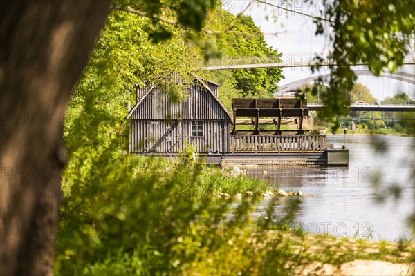 Ship mill on the river Weser