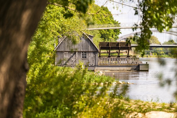 Ship mill on the river Weser