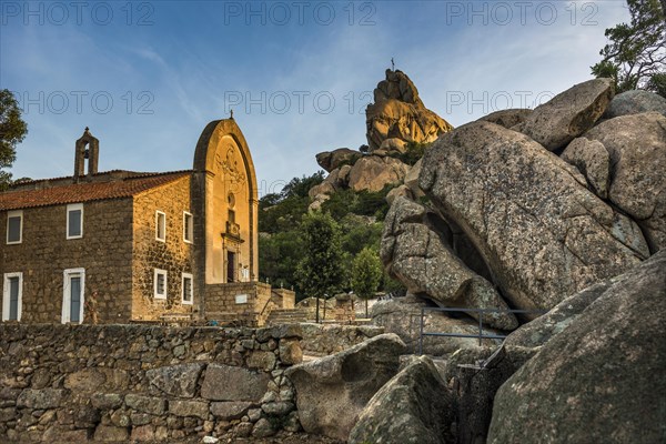 Church and granite rocks