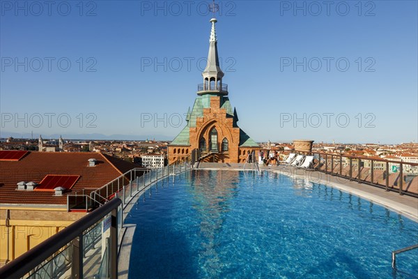 Pool on the Roof of the Hilton Molino Stucky Venice