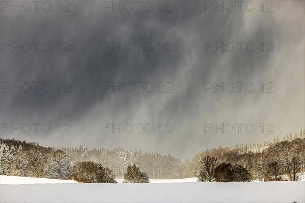 Winter landscape in the Swabian Alb