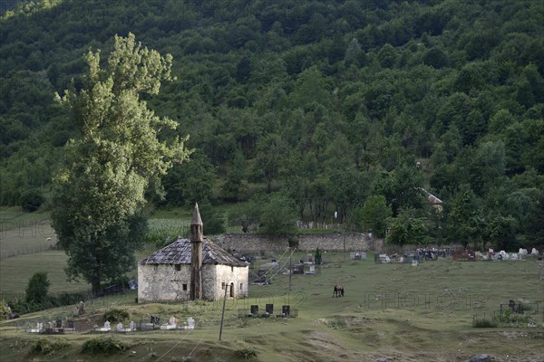 Small mosque and cemetery