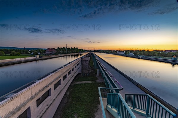 The Mitteland Canal at the waterway junction