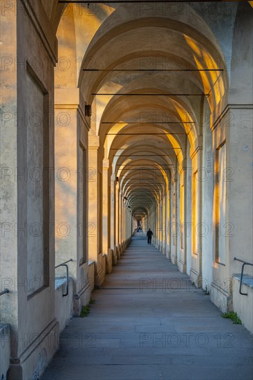 Portico at sunset