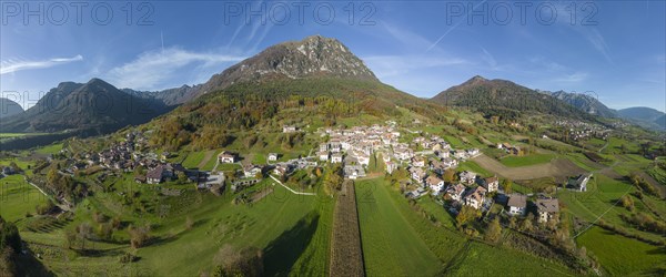 Aerial view of the village