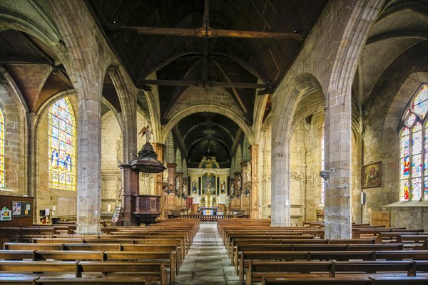 Interior Gothic Church Eglise Saint-Sulpice