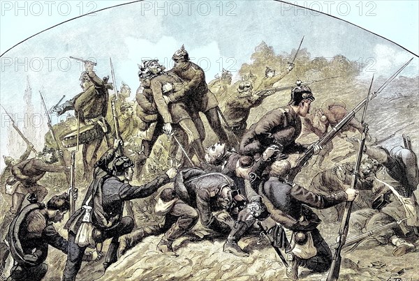 Death of General Bruno von Francois in the Franco-Prussian War