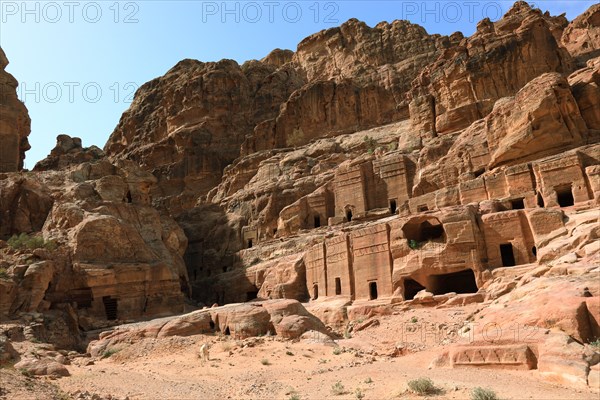 Abandoned rock city of Petra