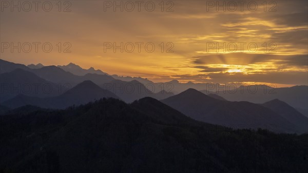 Sunset in the Limestone Alps National Park