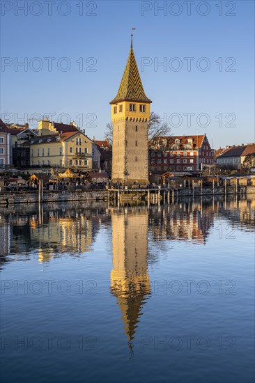 Harbour promenade with Mangturm in the evening light