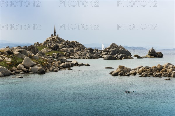 Granite rocks and sea