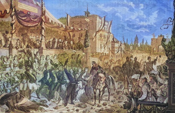 The Victorious Entry of the Bavarian Troops into Munich on 16 July 1871